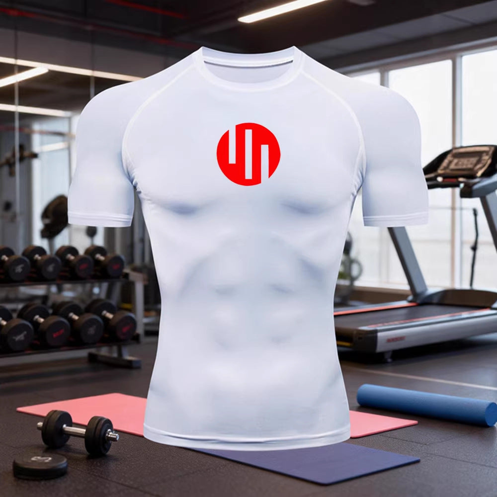 Camiseta Deportiva de Compresión para Hombre – Secado Rápido, Slim Fit, S a XXXL
