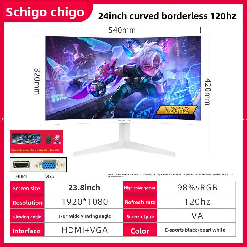 Monitor de Computadora IPS – Plano y Curvo | 20" a 27" | FHD 2K 4K | 60Hz a 240Hz