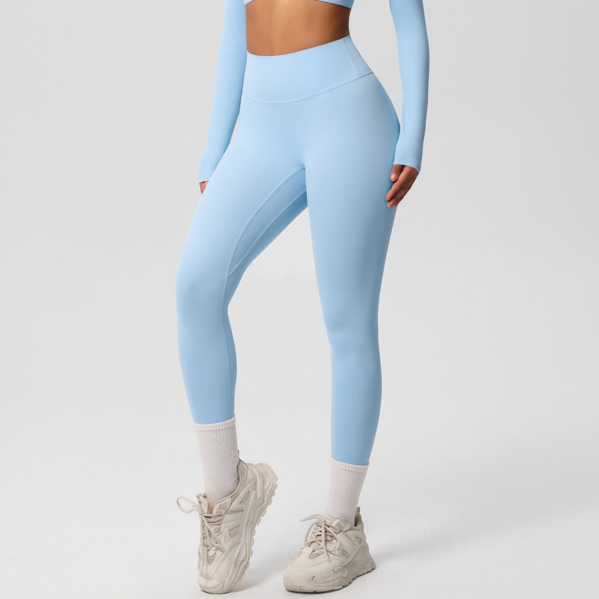 Conjunto Yoga Mujer Pantalón + Top Deportivo 80% Nylon 20% Spandex Quick-Dry Slim-Fit S-XL | Women Yoga Pants & Sports Top Set