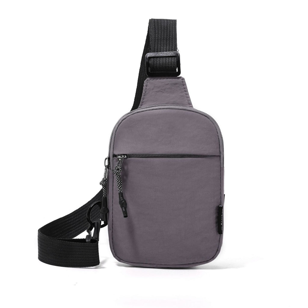 Bolso Bandolera de Color Liso – Nylon Ligero, Estilo Street, 8 Colores