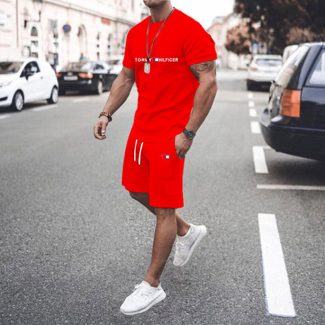 Conjunto Deportivo Hombre Estampado 3D Camiseta + Shorts 12 Colores S-XXL | Men's 3D Print Sports Outfit T-Shirt & Shorts Set