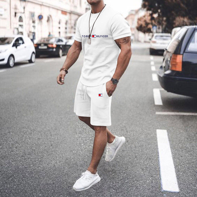 Conjunto Deportivo Hombre Estampado 3D Camiseta + Shorts 12 Colores S-XXL | Men's 3D Print Sports Outfit T-Shirt & Shorts Set