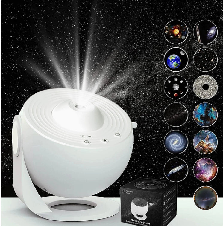 Proyector de Galaxias 12 en 1 – Planetario HD 360° para Niños y Decoración