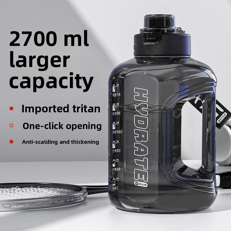 Botella de Agua Grande Tipo Barril | PC Alimentario | 1.7L y 2.7L con Accesorios