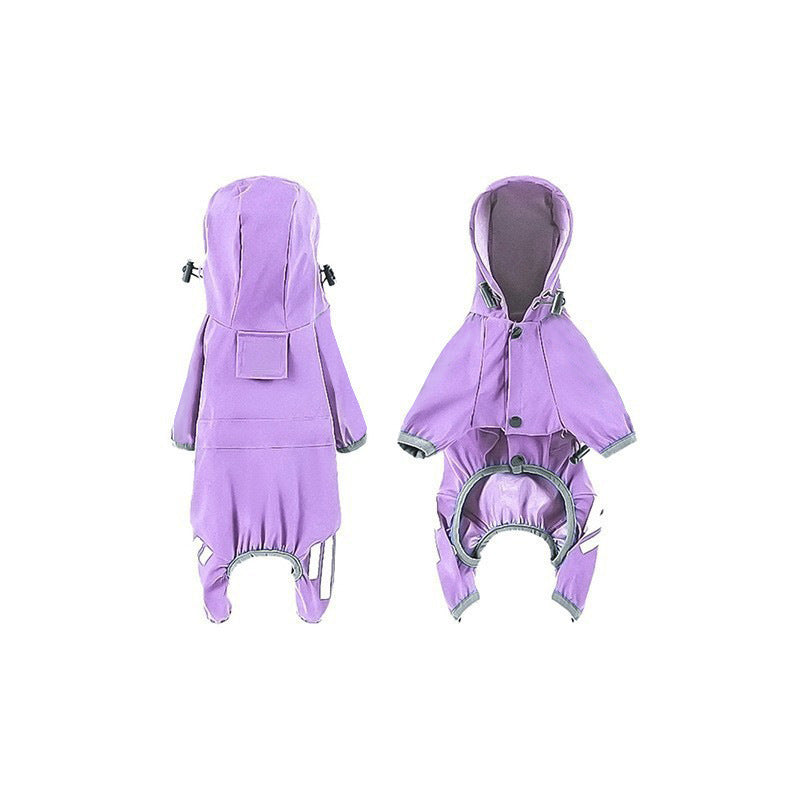Impermeable para Perros con Tiras Reflectantes | 6 Colores | Tallas S-XXL