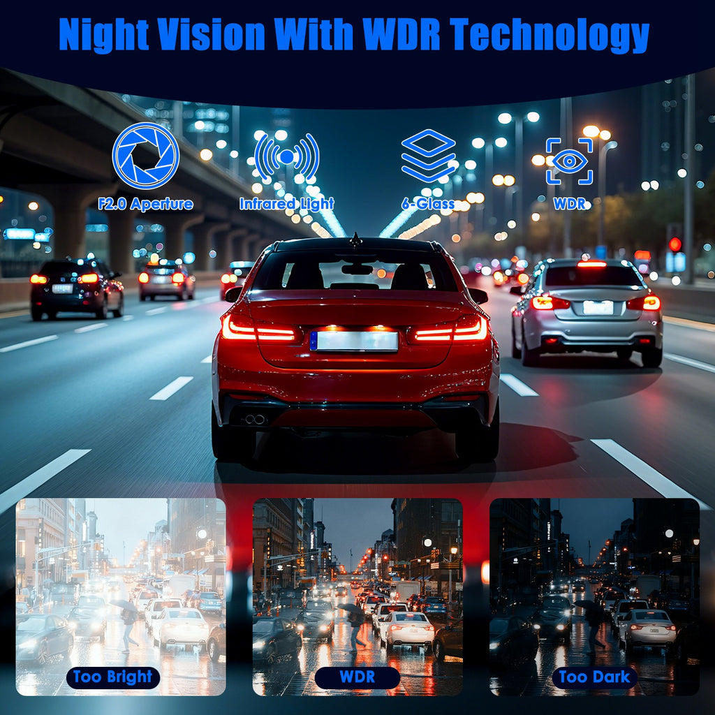 Cámara Auto 4 Canales ALTSON — Vigilancia 360° con Visión Nocturna y Tarjeta 128GB