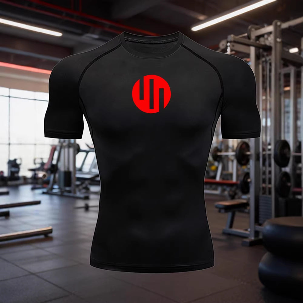 Camiseta Deportiva de Compresión para Hombre – Secado Rápido, Slim Fit, S a XXXL