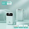 Banco de Energía Portátil 10000mAh con Cables Integrados – Carga Rápida PD 3.0