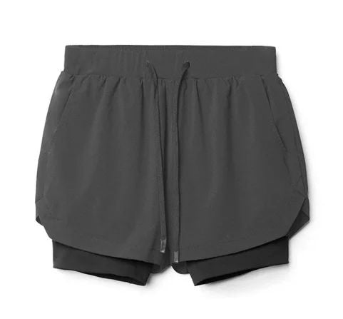 Shorts 2 en 1 Hombre Running Forro Compresión Transpirable 9 Colores S-XXL | Men's 2-in-1 Running Sports Shorts