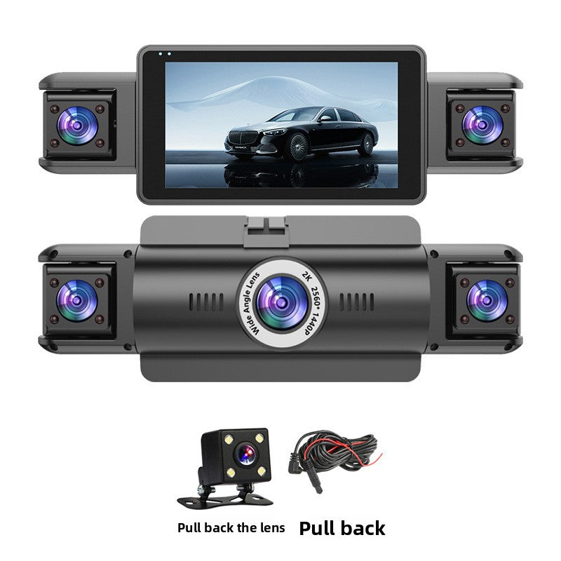 4-Camera WiFi Dash Cam | 2K Night Vision + Parking Monitor