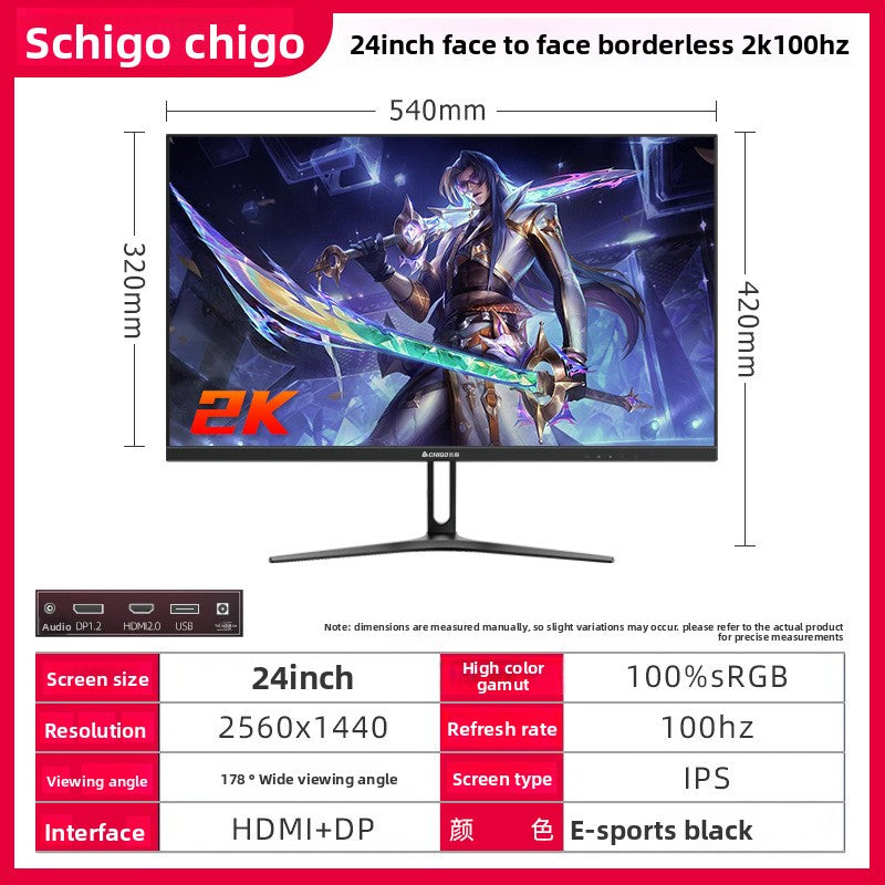 Monitor de Computadora IPS – Plano y Curvo | 20" a 27" | FHD 2K 4K | 60Hz a 240Hz