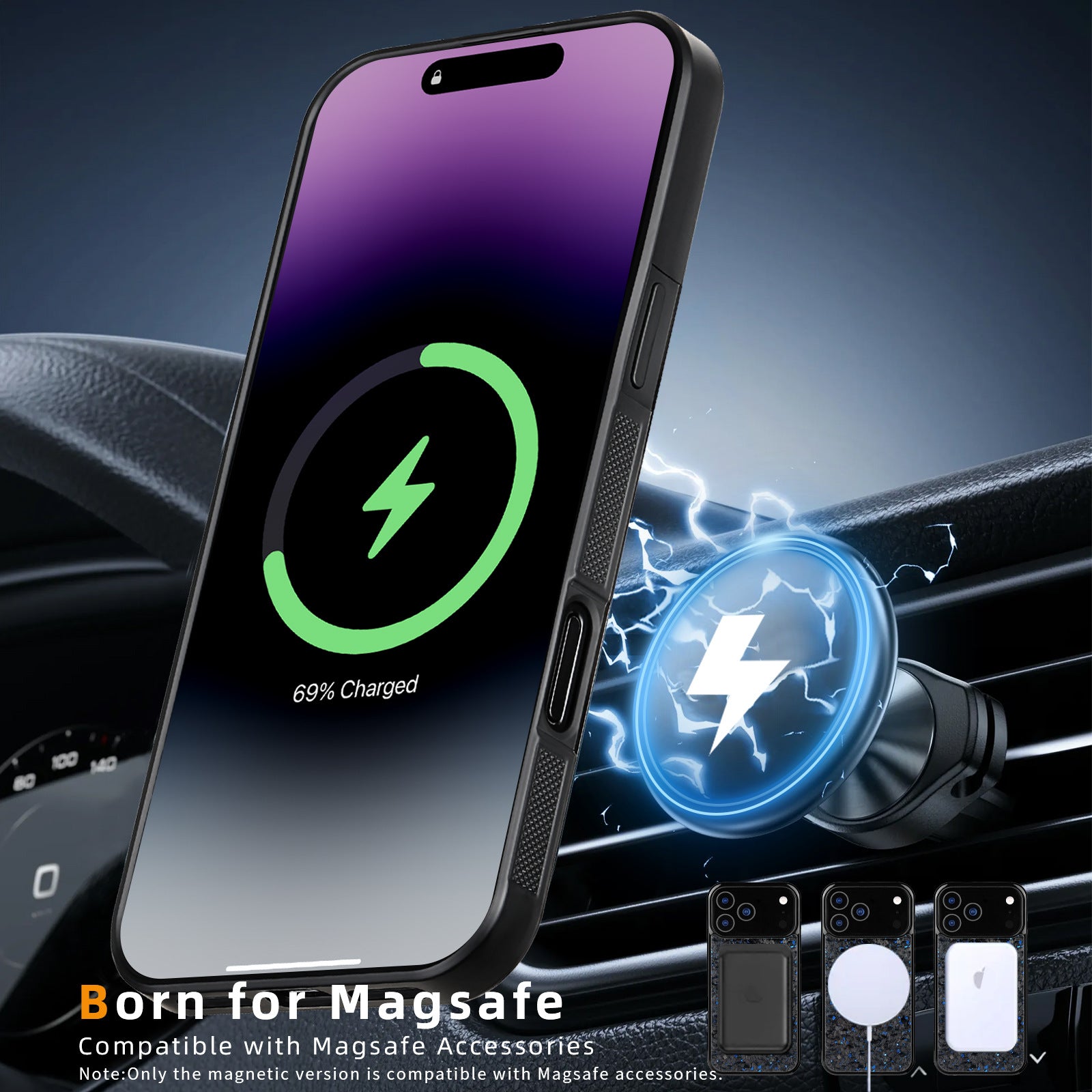 Forged Carbon Fiber Phone Case for iPhone 17 Series