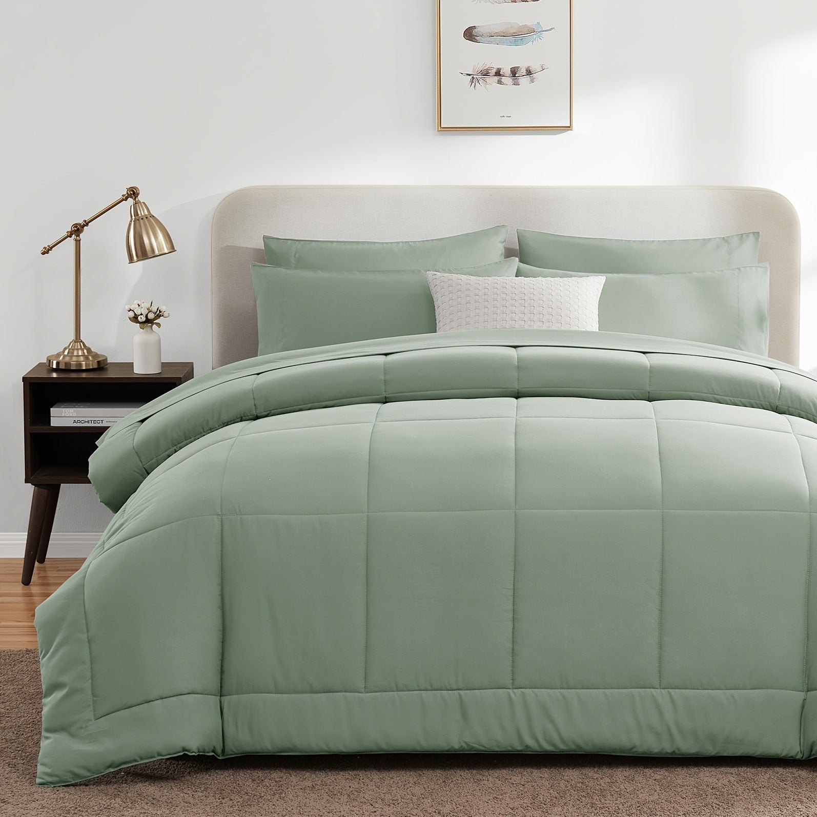 ALTSON Juego de Ropa de Cama 7 Piezas — Full, Queen y King | 8 Colores