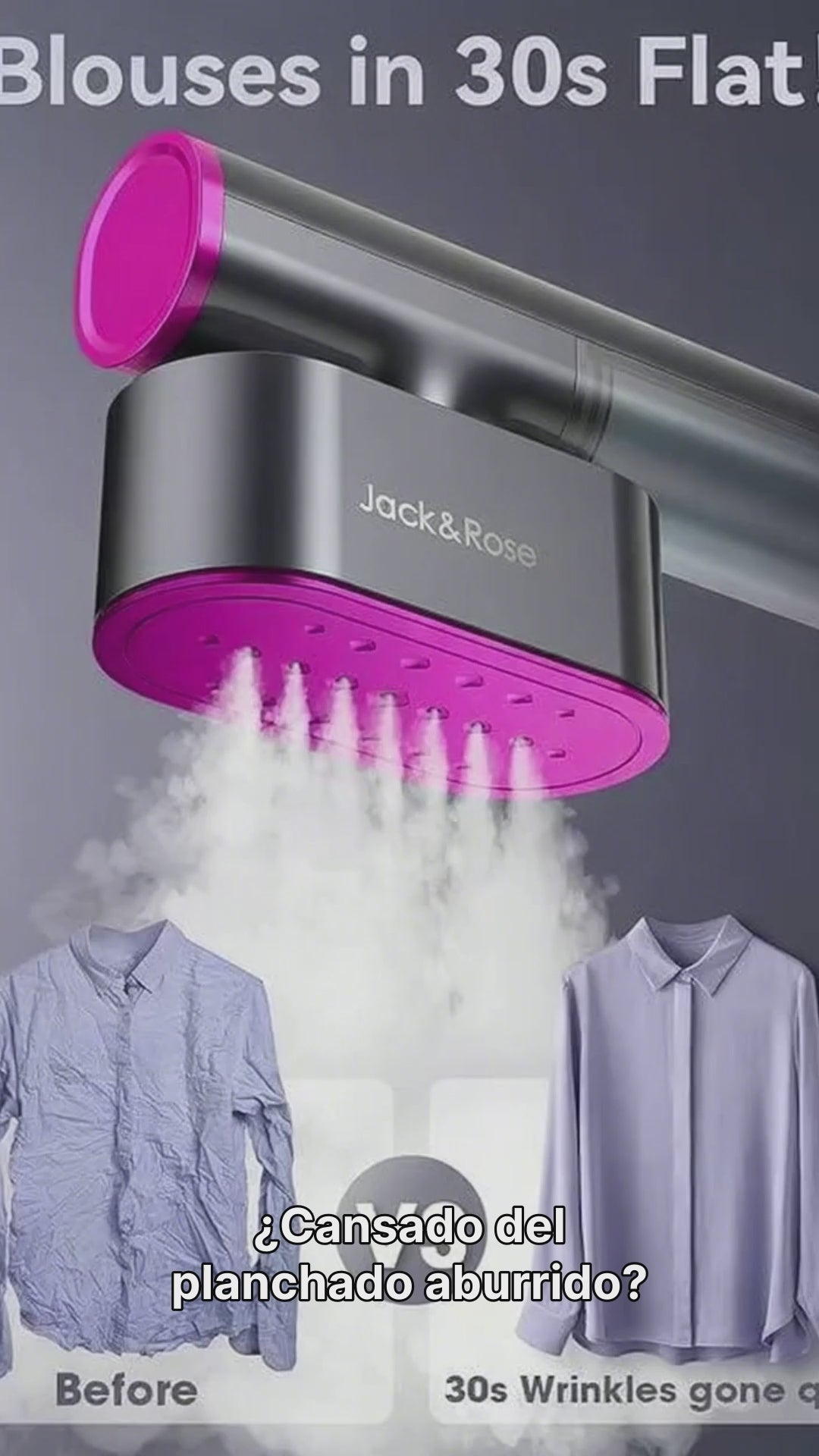 Jack & Rose Vaporizador de viaje para ropa
