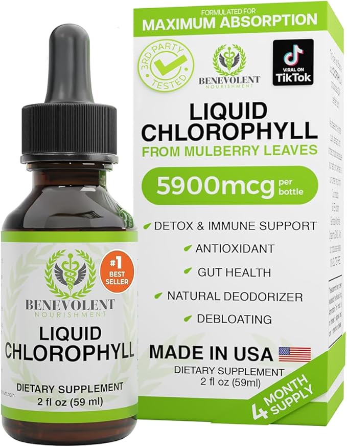 Gotas de Clorofila Líquida ALTSON — Cuidado Intestinal y Eliminación del Mal Olor Corporal