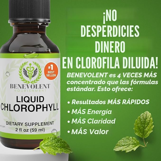 Gotas de Clorofila Líquida ALTSON — Cuidado Intestinal y Eliminación del Mal Olor Corporal